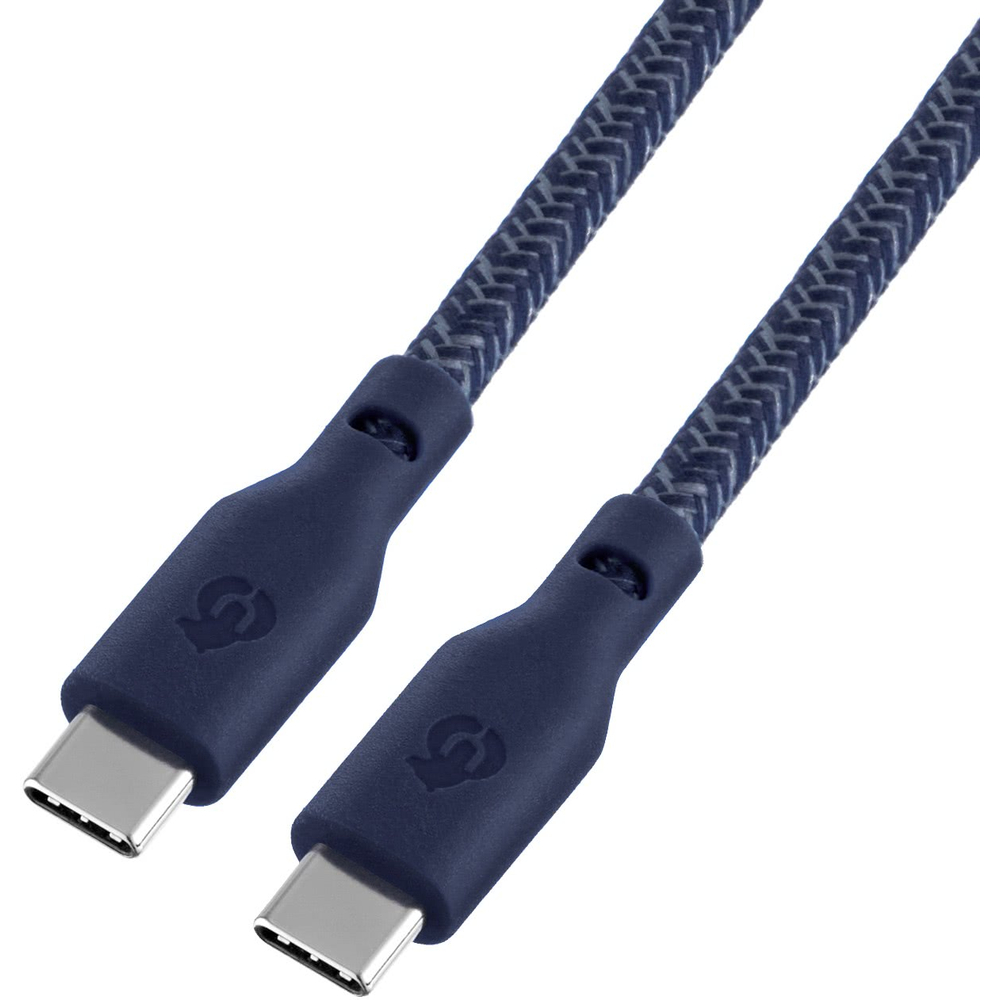 DC19DB24TR-CC кабель зарядный uBear Trend Cable USB-C/USB-C 2.4м, 140W, цвет синий